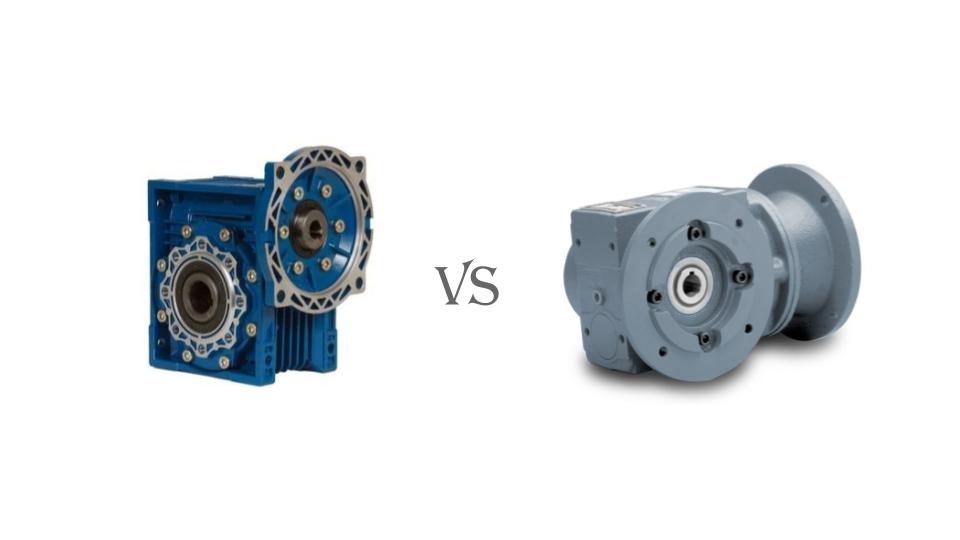 Reductor de Engranajes Helicoidales vs Tornillo Sin Fin